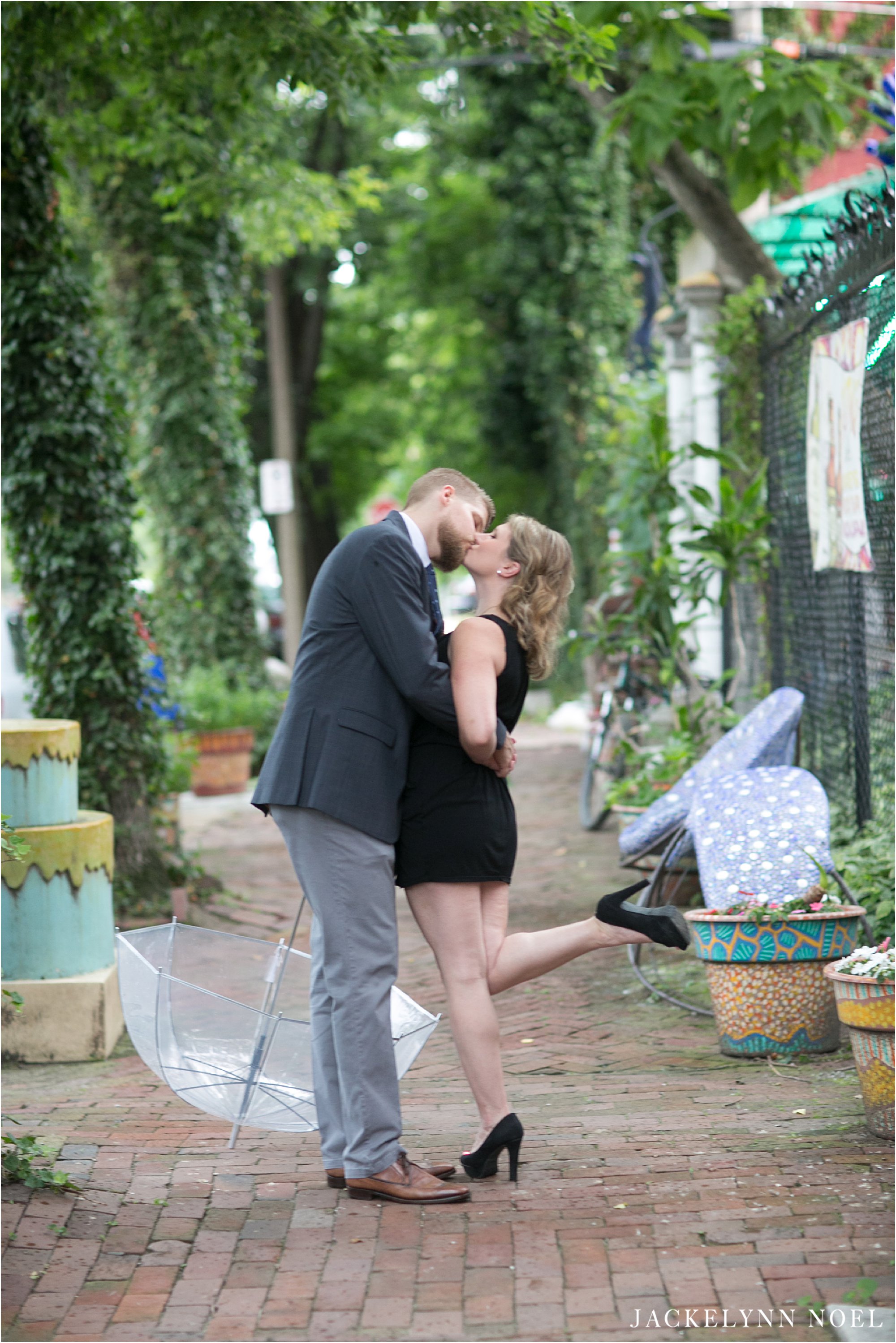 Engagement Session at The Venice Cafe by St. Louis Wedding Photographer Jackelynn Noel Photography