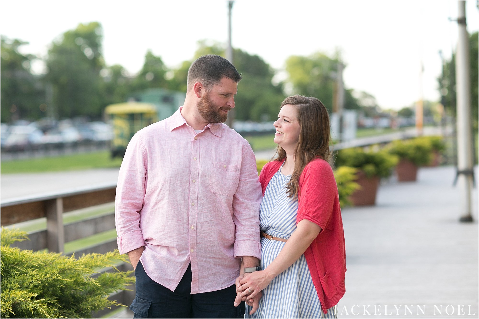 Main Street St. Charles Engagement Session by Jackelynn Noel Photography