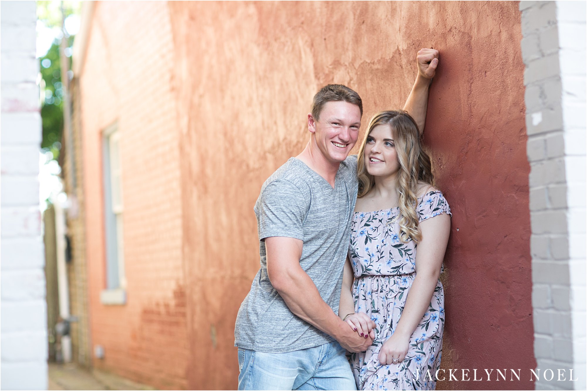 St. Charles Engagement Session by Jackelynn Noel Photography - Stone House of St. Charles and Main Street of St. Charles