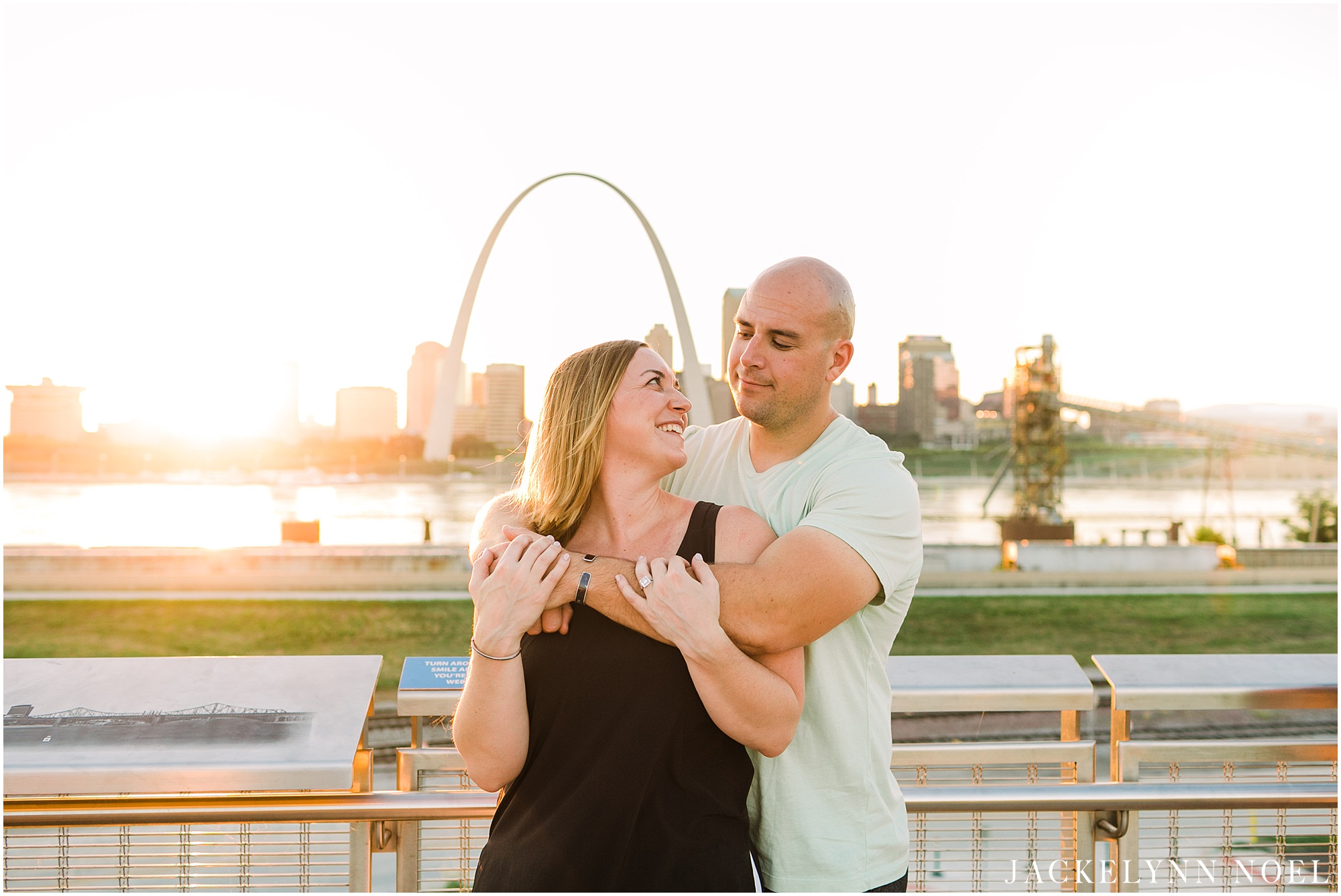 Danielle & Ian's downtown St. Louis Engagement Session by Jackelynn Noel Photography