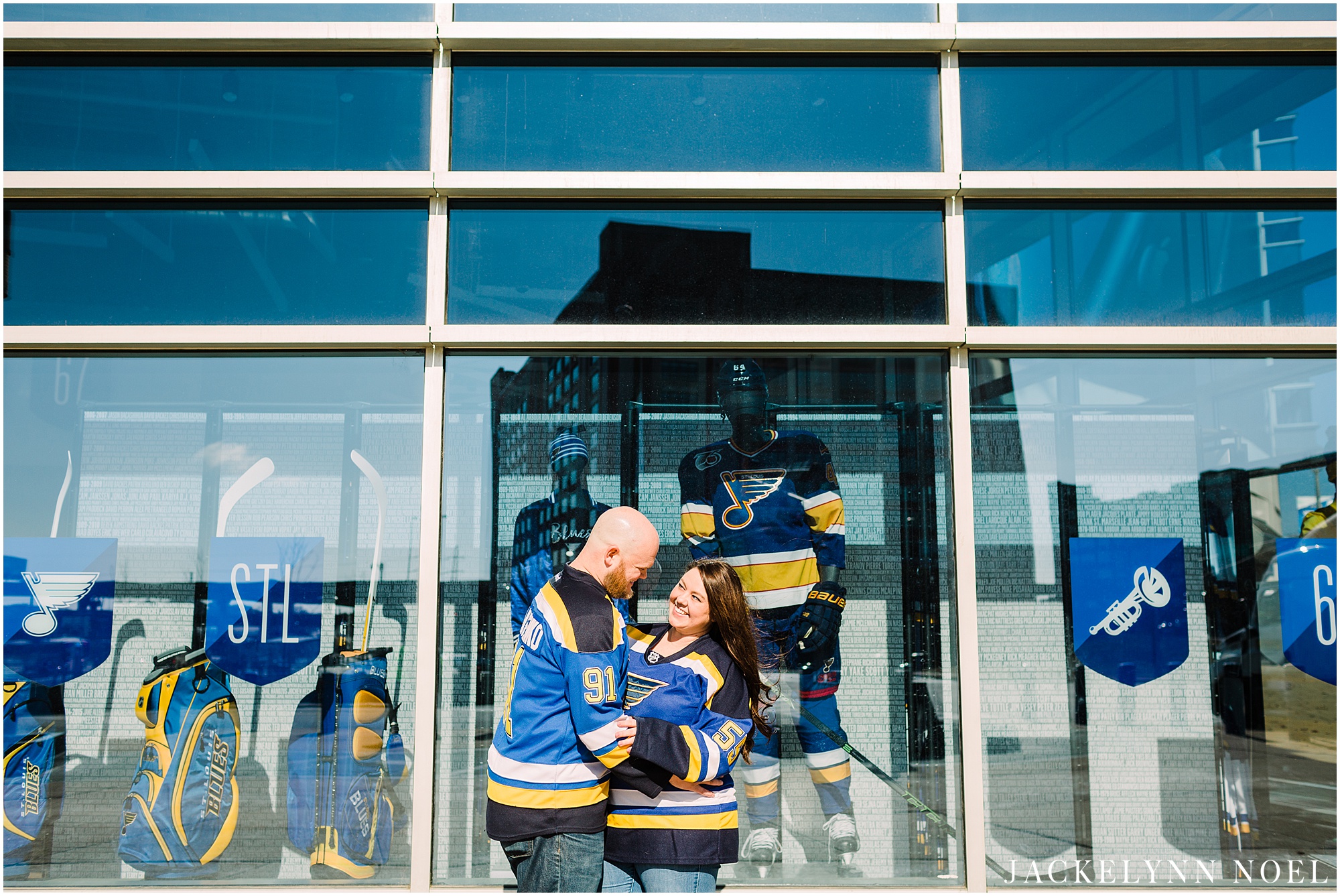 Alicia and Chris's St. Louis Blues Engagement Session