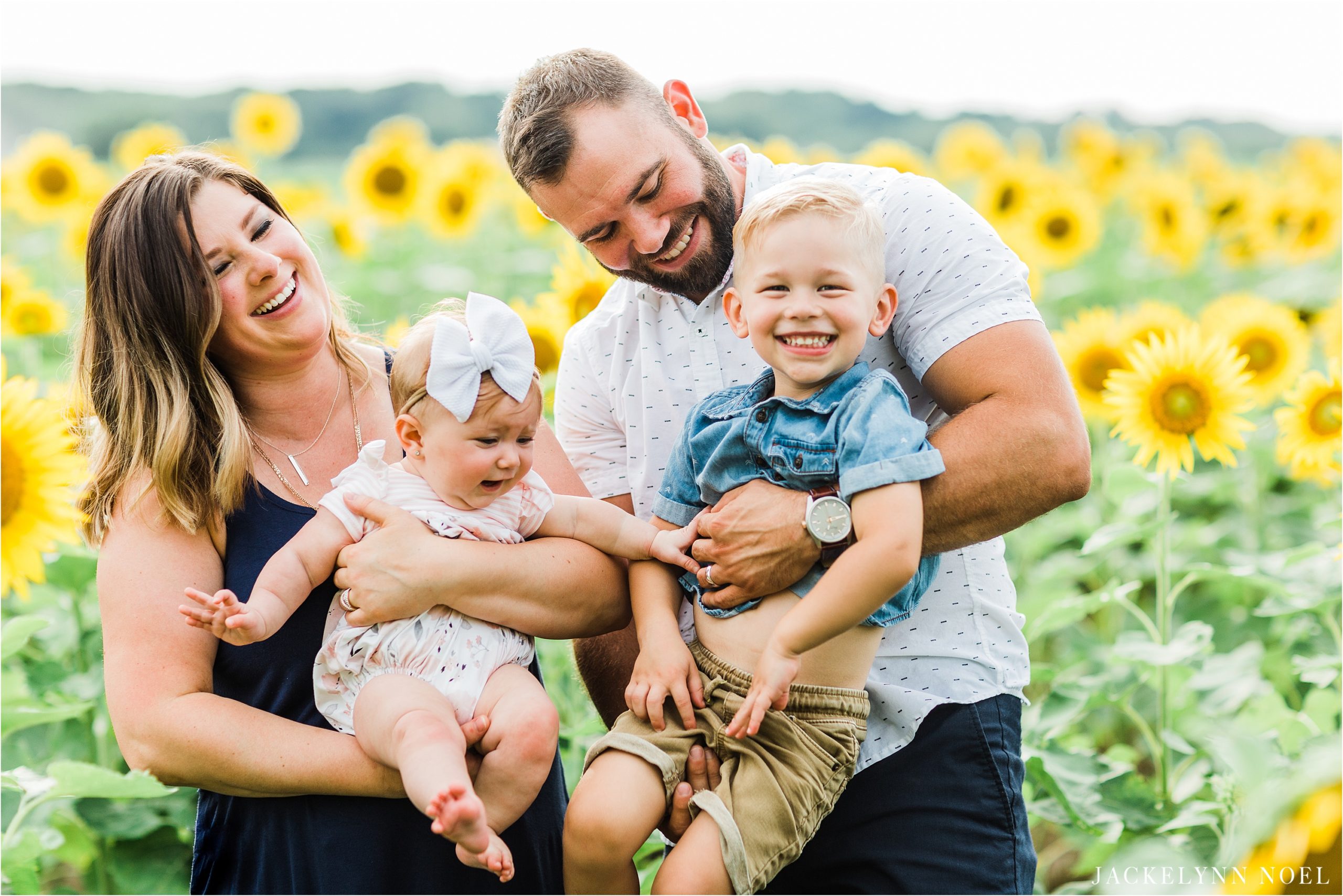Sunflower sessions at Columbia Bottoms Conservation Area in Missouri by Jackelynn Noel Photography, St. Louis area family and wedding photographer