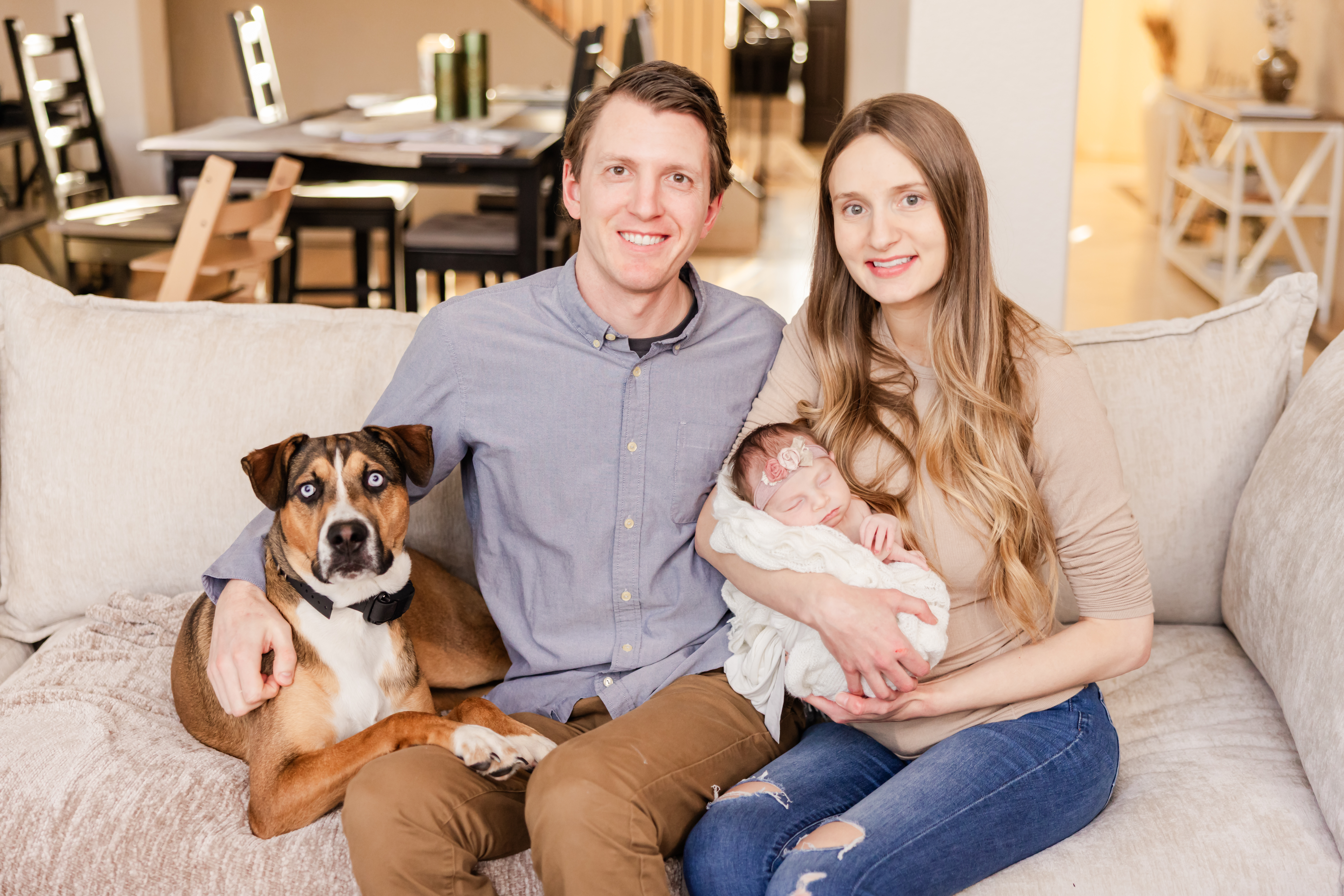 In-home newborn session in Broomfield, Colorado.